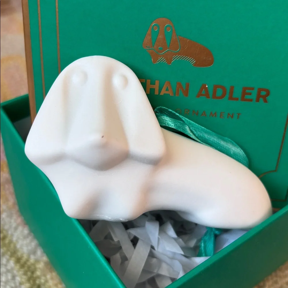 Jonathan Adler Porcelain Ornament HOUND NWT in box
